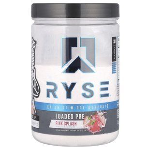 RYSE, Loaded Pre, передтренувальна добавка з високим вмістом стимулятора, рожевий, 393 г (13,9 унції)