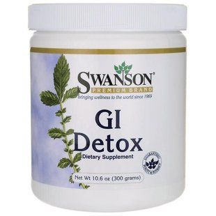 Детокс Порошок, GI Detox Powder, Swanson, 300 грам купить в Киеве и Украине