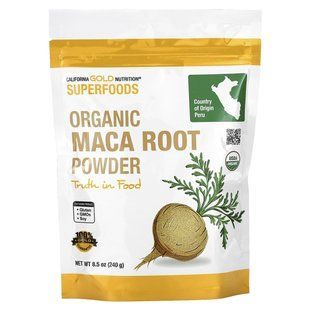 Органический порошок маки California Gold Nutrition (Organic Root Maca Powder) 240 г купить в Киеве и Украине
