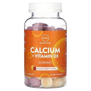 MRM Nutrition, Calcium + Vitamin D3 Gummies, Orange & Berry, 60 Gummies купить в Киеве и Украине