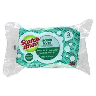 Scotch-Brite, Scrub Dots Heavy Duty Scrub Sponges, 3 Scrub Sponges купить в Киеве и Украине