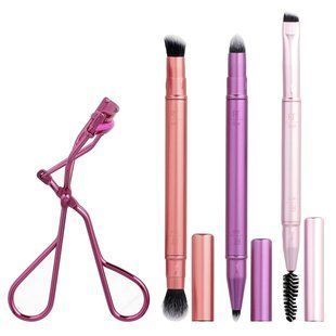 Real Techniques, Double Time Brush + Lash Set, 4 шт