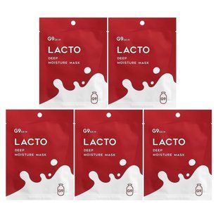 G9skin, Lacto, Deep Moisture Beauty Mask, Milk, 5 Sheets, 0.74 fl oz (22 ml) Each купить в Киеве и Украине