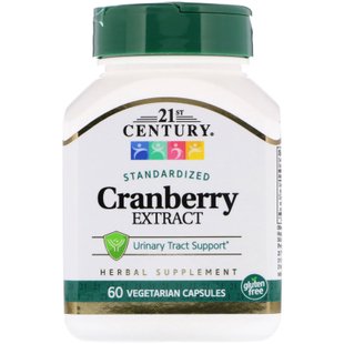 Экстракт клюквы стандартизированный 21st Century (Cranberry) 60 капсул купить в Киеве и Украине