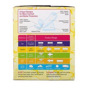 Ultrathin contour pads made from organic cotton, regular, Maxim Hygiene Products, 14 pieces.