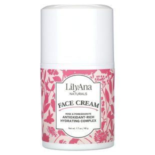 Lilyana Naturals, Face Cream, Rose & Pomegranate , 1.7 oz (48 g) купить в Киеве и Украине