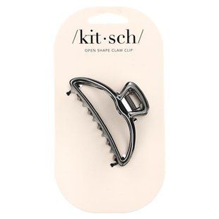 Kitsch, Open Shape Claw Clip, Hematite, 1 Clip купить в Киеве и Украине