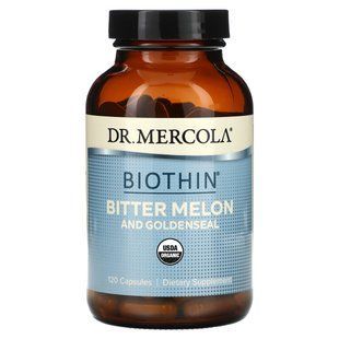 Dr. Mercola, Biothin, гірка диня та золотушник, 120 капсул