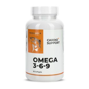 Progress Nutrition, Omega 3-6-9 Cardio Support, 90 sgels купить в Киеве и Украине