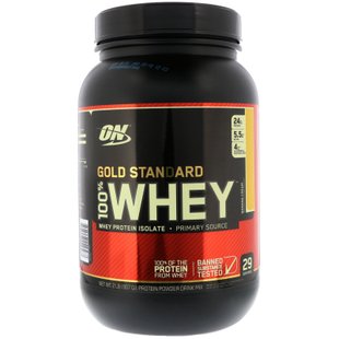 Сывороточный протеин изолят со вкусом банана Optimum Nutrition (100% Whey Gold Standard) 909 г купить в Киеве и Украине