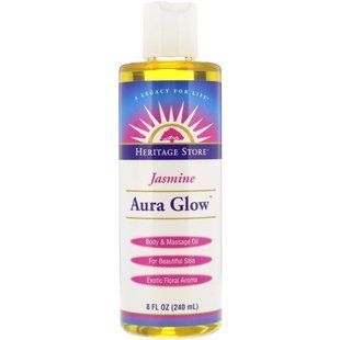 Aura Glow, jasmine, Heritage Store, 8 fluid ounces (240 ml)