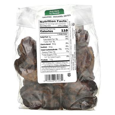 Органічні фініки меджул, Bergin Fruit and Nut Company, 14 унцій (397 г)