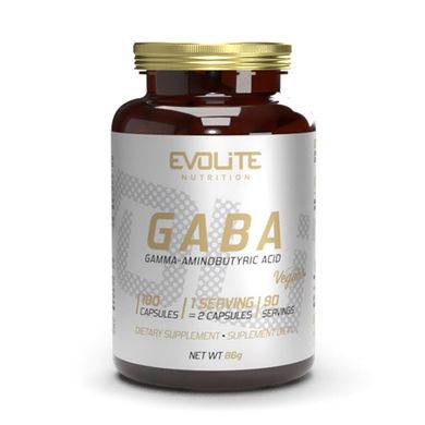 GABA 375 mg Evolite Nutrition 180 veg caps