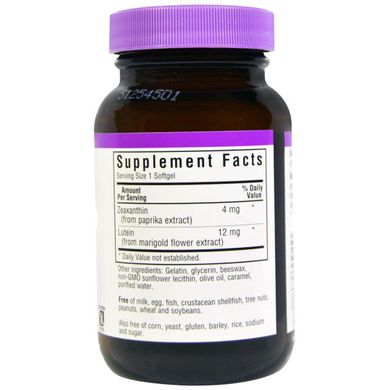 Зеаксантин + лютеїн, Bluebonnet Nutrition, 30 желатинових капсул