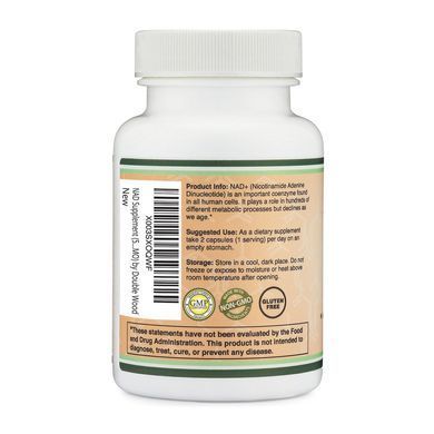 Double Wood Cellular Energy Support (NAD+) 250 mg 60 Capsules