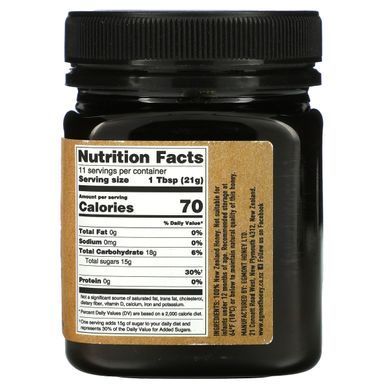 Egmont Honey, Багатоквітковий мед манука, сирий та непастеризований, 50+ MGO, 8,82 унції (250 г)