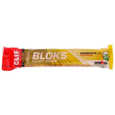 Жувальні льодяники Shot Bloks Energy, смак Маргарити + кофеїн, Clif Bar, 18 пакетиків по 60 г