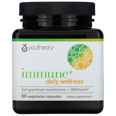 Імунне + щоденне оздоровлення, Immune + Daily Wellness, Youtheory, 60 вегетаріанських капсул
