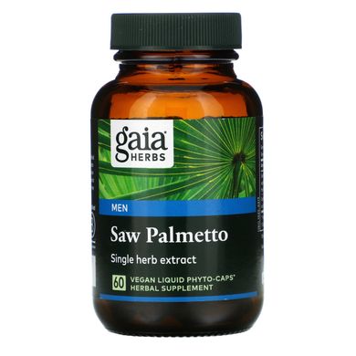 Со Пальметто Gaia Herbs (Saw Palmetto) 60 капсул