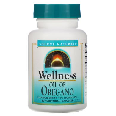 Олія материнки для здоров'я, Wellness Oil of Oregano, Source Naturals, 60 капсул