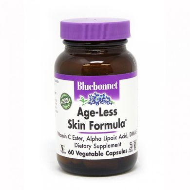 Формула омолодження шкіри, Age-Less Skin Formula, Bluebonnet Nutrition, 60 рослинних капсул