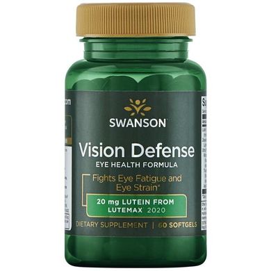 Захист зору, Vision Defense, Swanson, 60 капсул