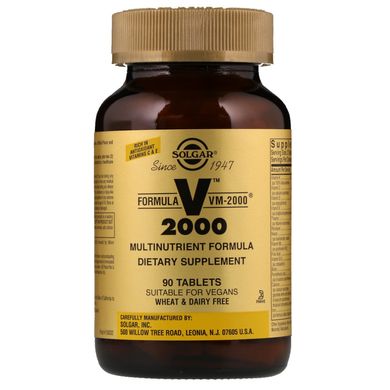 Мультивітаміни Формула ВМ-2000 Solgar (Formula VM-2000) 90 таблеток