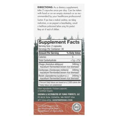 Поддержка здоровья дыхательной системы Fungi Perfecti (Mushrooms Breathe) 60 капсул купить в Киеве и Украине
