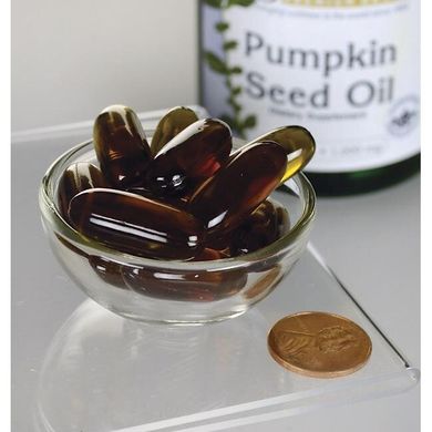 Гарбузова олія, Pumpkin Seed Oil, Swanson, 1000 мг, 200 капсул