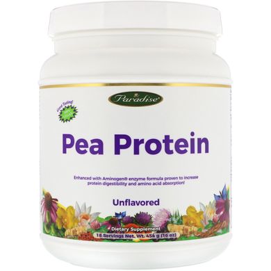 Гороховий протеїн Paradise Herbs (Pea Protein) 454 г
