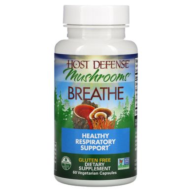 Підтримка здоров'я дихальної системи Fungi Perfecti (Mushrooms Breathe) 60 капсул