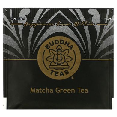 Buddha Teas, Органический травяной чай, зеленый маття, 18 чайных пакетиков, 0,95 унции (27 г) купить в Киеве и Украине