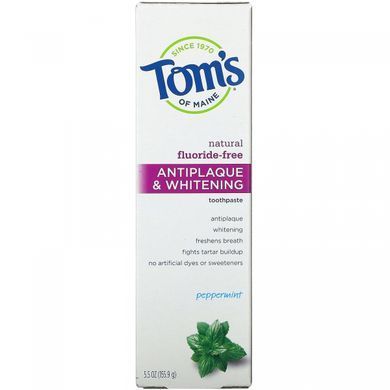 Зубна паста без фтору Tom's of Maine (Fluoride-Free Toothpaste) 155.9 г