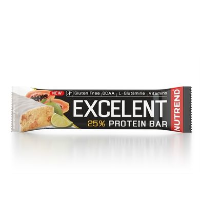 Протеїновий батончик без глютену зі смаком лайм - папайя Nutrend (Excelent Protein Bar) 85 г