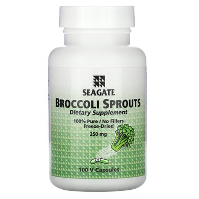 Капуста брокколі, Seagate, 250 мг, 100 вегетаріанських капсул