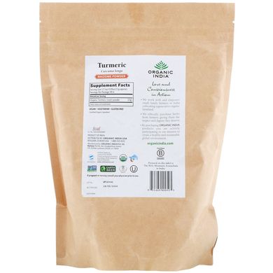 Порошок куркуми Organic India (Turmeric Rhizome Powder) 2500 мг 454 г