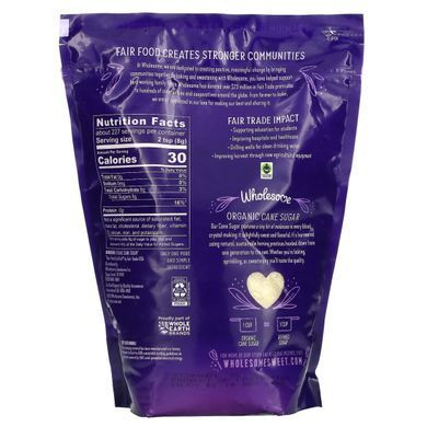Organic cane sugar, Wholesome Sweeteners, Inc., 4 pounds (1.81 kg)
