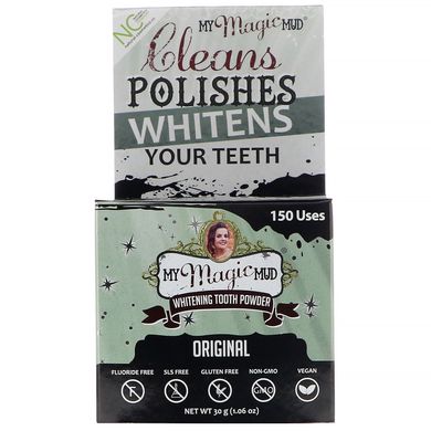 Відбілюючий зубної порошок оригінальний My Magic Mud (Whitening Tooth Powder) 30 г