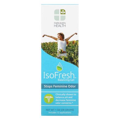 Балансуючий гель для інтимної гігієни для жінок, Iso Fresh Balancing Gel Stops Feminine Odor, Unscented, Fairhaven Health, 28 г