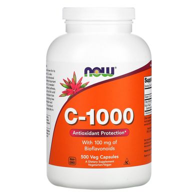 Вітамін С Now Foods (Vitamin C-1000) 500 капсул