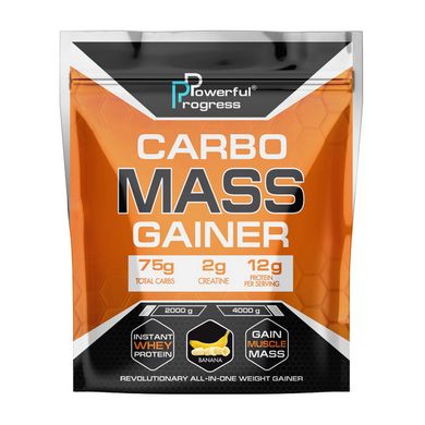 Carbo Mass Gainer Powerful Progress 2 kg banana купить в Киеве и Украине