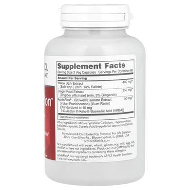 Protocol for Life Balance, Ache Action, 120 Vegetable Capsules
