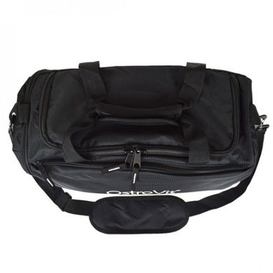 Спортивна сумка, чорна, GYM BAG BLACK, OstroVit, 23 л