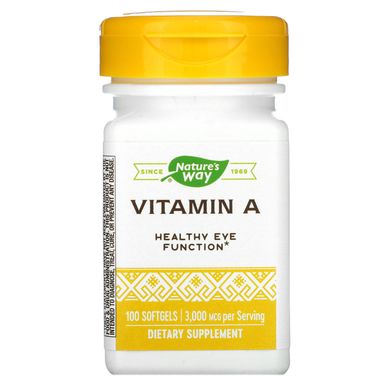 Витамин A Nature's Way (Vitamin A) 10000 МЕ 100 таблеток купить в Киеве и Украине
