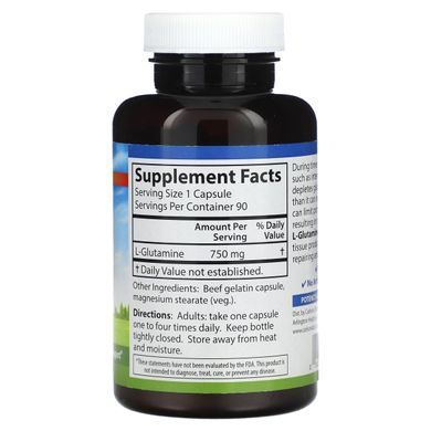 L-Glutamine Carlson Labs 750 mg 90 capsules