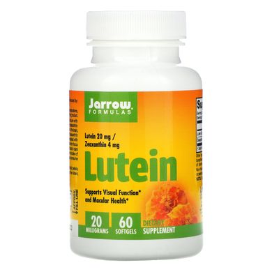Лютеїн, Lutein, Jarrow Formulas, 20 мг, 60 капсул