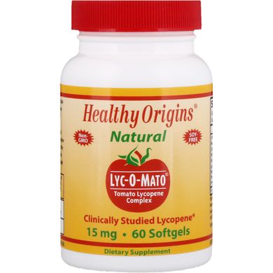 Лікопін Healthy Origins (Tomato Lycopene) 15 мг 60 капсул