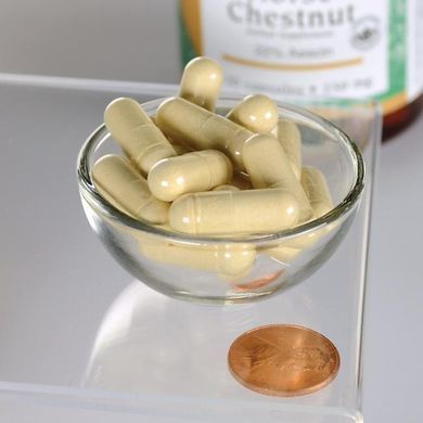 Кінський каштан 22% есцин (стандартизований), Horse Chestnut 22% Aescin (Standardized), Swanson, 250 мг, 120 капсул