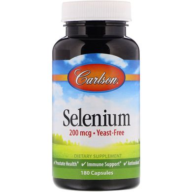 Селен Carlson Labs (Selenium) 200 мкг 180 капсул