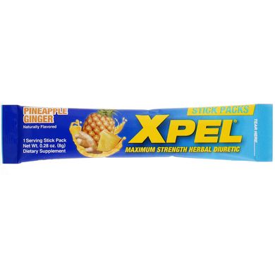 Xpel, Максимальна сила трав'яних діуретиків, ананасовий імбир, LLC, Xpel, 20 пакетиків, 160 г